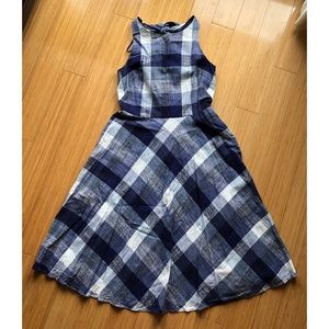 Eliza J Plaid Midi Dress